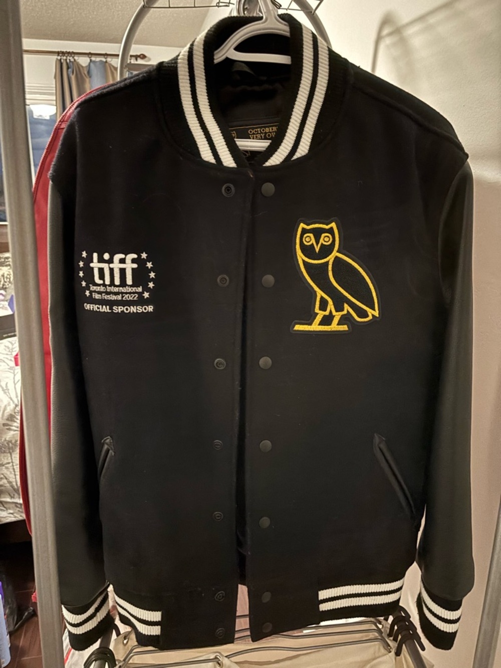 OVO Black and Yellow Varsity Jacket